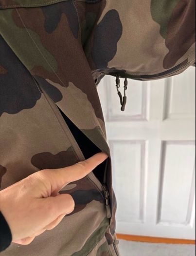 French Army Camouflage Parka. Great waterproof wind proof for hunting fishing bushcraft camping etc