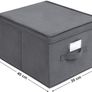 _Folding Storage Box with Lid, 40 x 30 x 25 cm, Pack of 3 Image 4