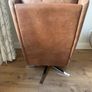 Fama leather swivel chair Image 5