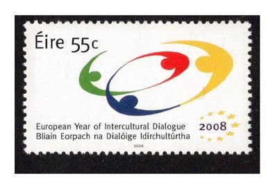 2008 Ireland European year of Intercultural Dialogue Commemorative Stamp Mint Never Hinged (MNH)