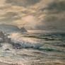 Original oil paintimg, Neville Henderson. "Howth from Doldrum Bay" Image 3