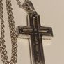 Sterling Silver Solid Cross and Chain Image 7