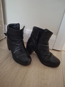 Black ankle boots from Dunnes size 5 UK 38 EU