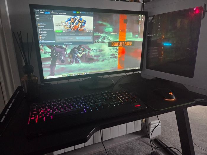 Gaming Pc Asus 28" 4k Monitor  32gb Ram / 1tb Ssd