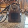 Handmade leather bucket bag Image 5