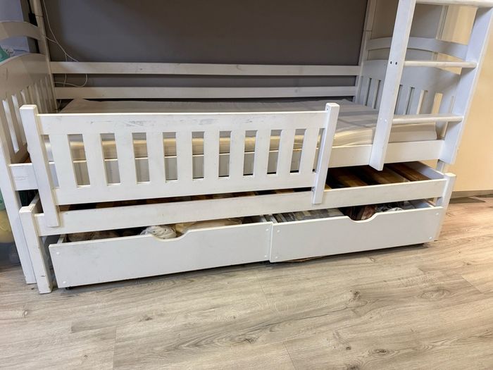 Bunk Bed with Trundle & Storage