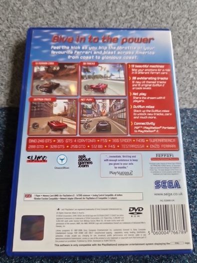 Outrun 2006 Coast 2 Coast Ferrari Official Product PlayStation2 Ps2 Games Original