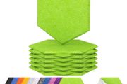 NEW SALE | 12 Pack Hexagon Acoustic Panels Self-adhesive, 30x26x0,9cm High Density Sound Proof Panels