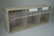 Madia 5 3-Box Tilt Bins With Locking Bar For Small Storage Container