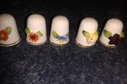 Bone china thimbles healacraft months of the year