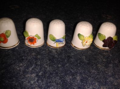 Bone china thimbles healacraft months of the year