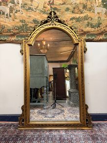 French Style Carved Gilt Wood Mirror
