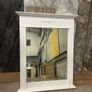 White mantel mirror Image 2