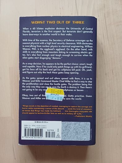 Into the Looking Glass by John Ringo (Science Fiction American Edition Paperback 2008)