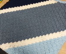 Crochet lap blanket