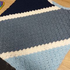 Crochet lap blanket