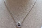 Brand New Sparkling Solitaire Pendant Necklace