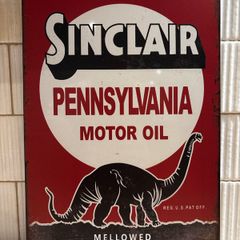 Sinclair Oil Tin Metal Sign