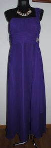 JS Boutique one shoulder purple maxi dress size UK10/12 EU38/40 Perfect condition Postage included