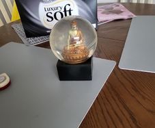 Buddha in globe