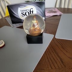 Buddha in globe