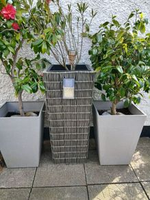 Wicker plant pots