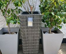 Wicker plant pots