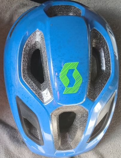 a selection of cycling helmets