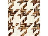 Rug Genuine Hair-on Leather Patchwork 160x230 cm Brown/White