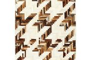 Rug Genuine Hair-on Leather Patchwork 160x230 cm Brown/White
