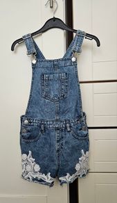 Girls denim overalls