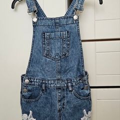 Girls denim overalls