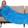 Winthome Wearable Blanket with Sleeves. Soft and Warm for Sofa Lovers. Two Sizes, with Elastic Cuffs, Hook and Loop Fastener MULTIPLE COLOURS/SIZES AVAILABLE (FREE POSTAGE) Image 2