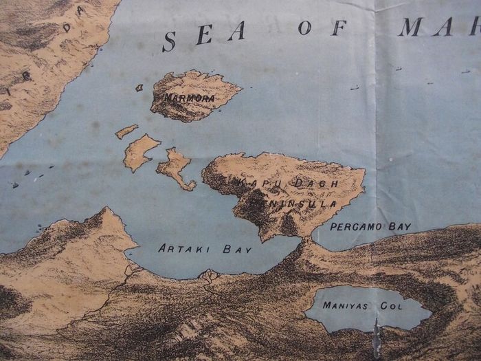 Sea of Marmora - Positions of the British Fleet - Illustrated London News 1878