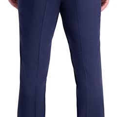 Kenneth Cole REACTION Men's Trousers, Slim Fit, Patterned, Blue, XL, 36W / 32L
