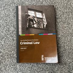 Independent College FE Criminal Law Manual 2027