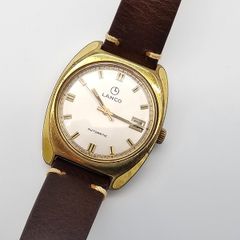 Vintage Swiss Made Automatic Lanco Gold Filled 1960s Swiss Watch