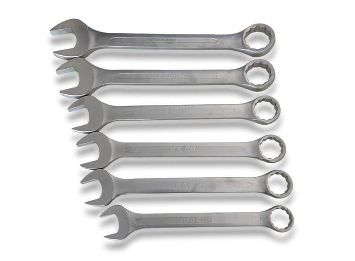 6PCS Combination Spanner/Wrench 33 - 50mm Set (Matt Finish)