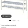 IKEA TJUSIG bench with shoe storage Image 3
