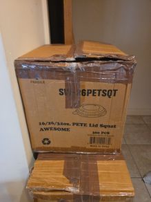 3 boxes of commercial food packaging