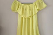 Yellow Open Shoulders Top size 10