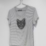 Pre Owned Marciano by Guess Beaded Panther Striped Tee Image 3