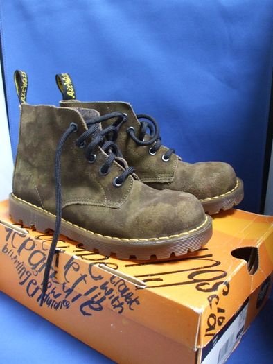 SALE!  Children's Khaki Dr. Martens Eyelet Boots
