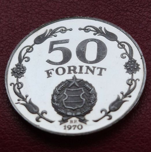 Hungary / Magyar  50 Forint Liberation Silver Coin