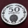 Hungary / Magyar  50 Forint Liberation Silver Coin Image 4