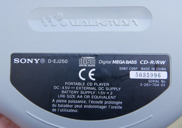 Sony CD Walkman D-EJ250 - Tested