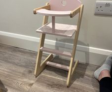 Baby twin bed and high chair
