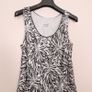 Roman Originals Black White Metallic Monochrome Abstract Print Sleeveless Midi Dress 16UK/44EU Image 7