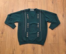 Carraig Donn Men's V-Neck Jumper Size Medium