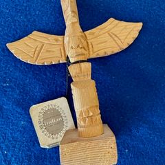 Hand-Carved Squamish Nation Totem Pole from Canada